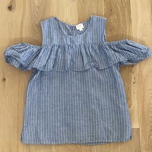 JCrew size 2 blue linen/cotton tank